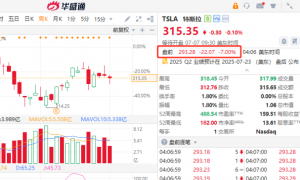 美股盘前丨大行唱衰马斯克“美国党”！特斯拉盘前大跌逾7%